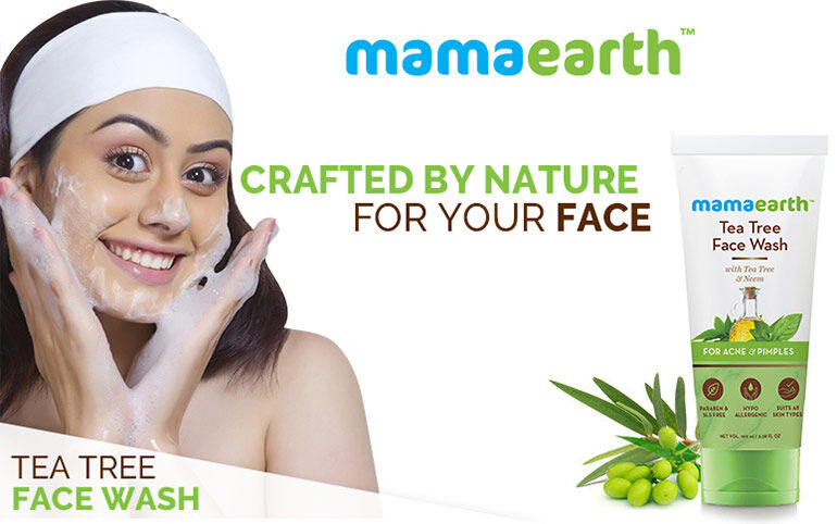 mamaearth tea tree scrub