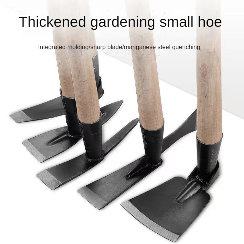 Cuốc nhỏ đào vườn ngoài trời gia đình tạo tác đặc biệt dụng cụ trang trại rèn cuốc trồng rau cuốc hoa