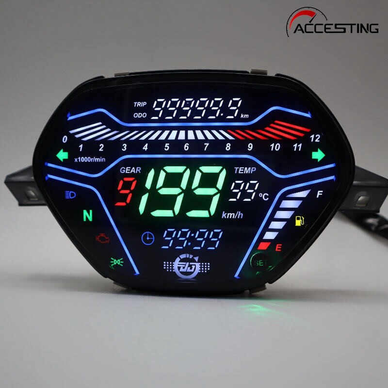 100%Plug N Play DIGITAL METER Alpha Second Generation Meter Digital Meter Alpha Odometer Tachometer RPM For EX5 Class1 CX DX Honda Wave100 CD110 Alpha Ori Tokyoda DY110-2 ราคา 689 บาท*ส่งฟรี