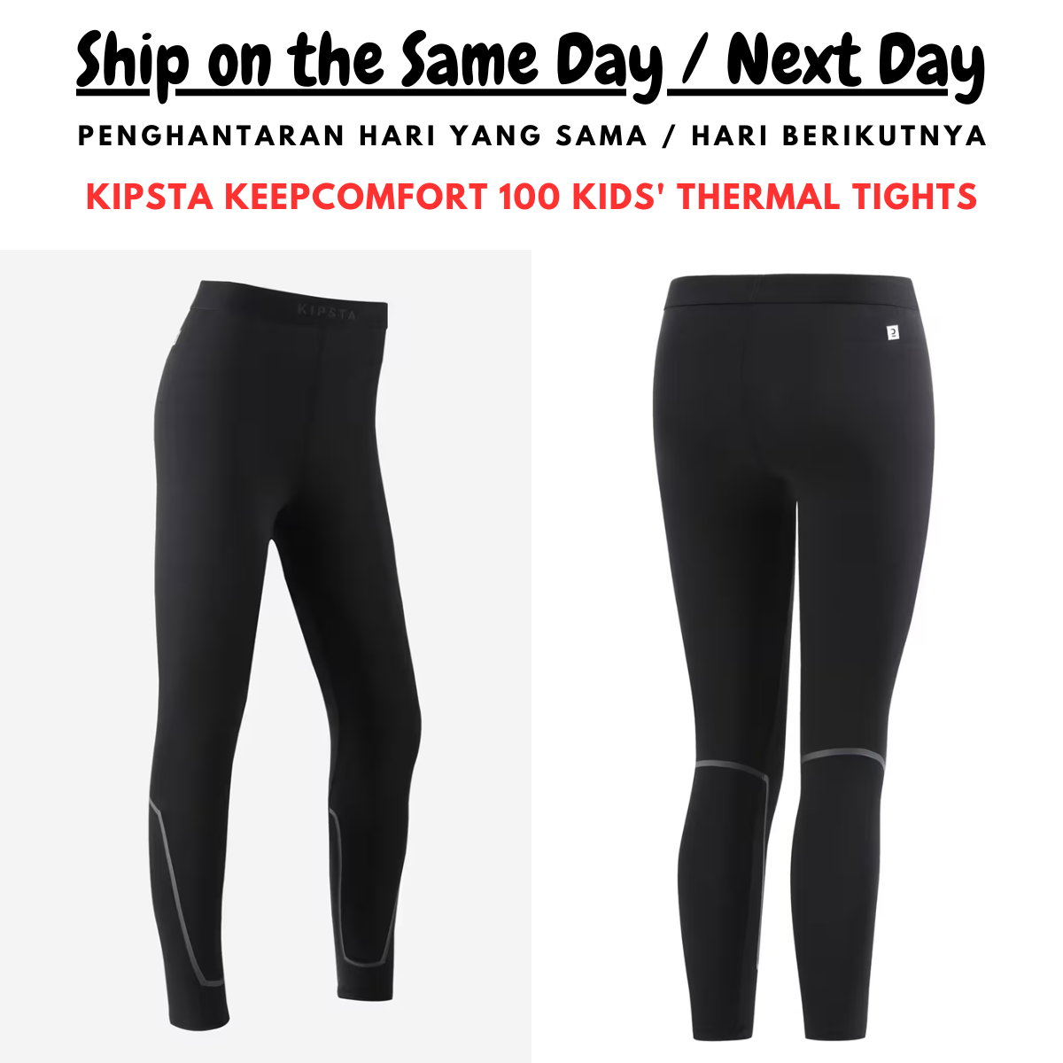 Kipsta Kids Football Tights KeepComfort Plus Kid Tight Long