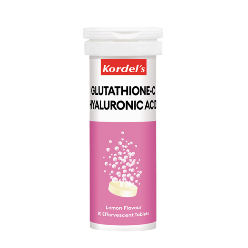 kordel's glutathione-c hyaluronic acid effervescent tablets Colly Gluta C Plus Collagen Skin Bright Moisturize Smooth Soft 28 Capsules/ Box Liquid Liposomal Glutathione (4 FL