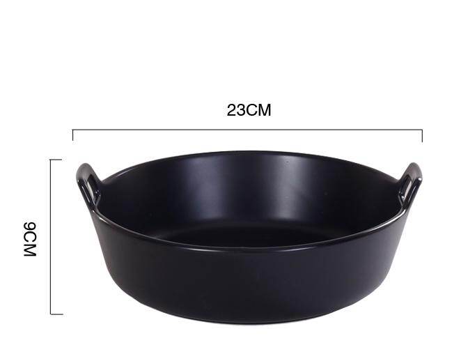 Gambar Binaural Ceramic Salad Bowl Home Tableware Soup Pot Boiled Fish Big Bowl Ceramic Noodle Bowl