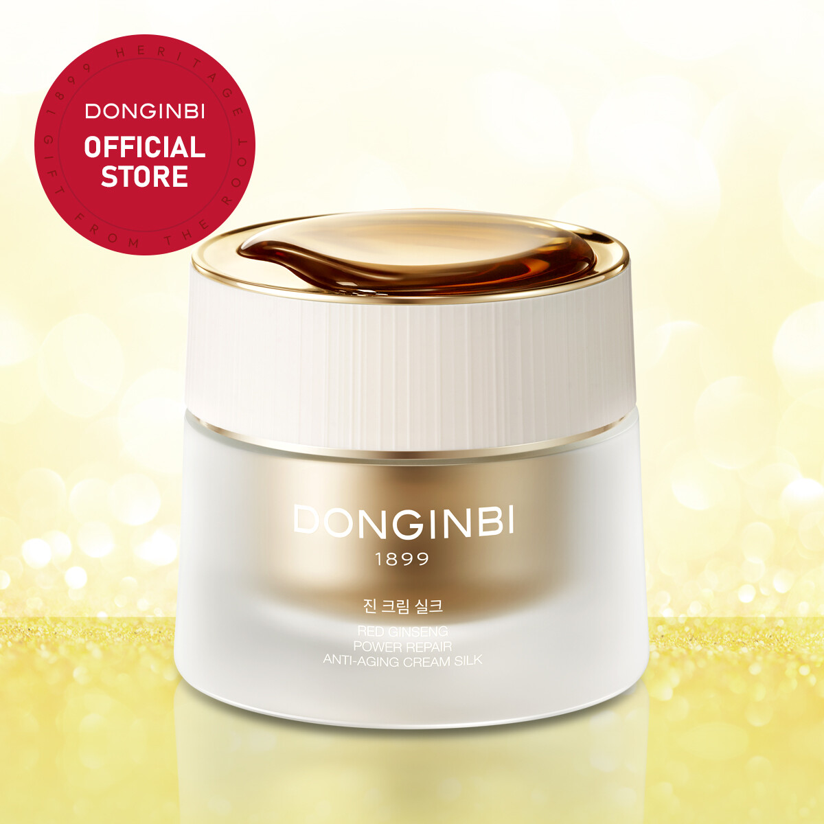 Gambar Donginbi Red Ginseng Power Repair Anti aging Cream Silk 60ml Highly Concentrated Premium Face Care Essential, Anti Aging Anti Wrinkle Cream for Healthy Younger Looking Skin