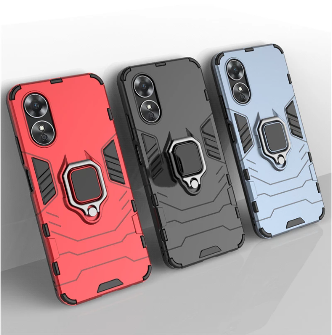 Kwokinlim cho Oppo a17k trường hợp bìa cho Oppo A17 a17k capas điện thoại chống sốc vỏ giảm xóc vòng từ chủ trường hợp đối với Oppo a17k fundas