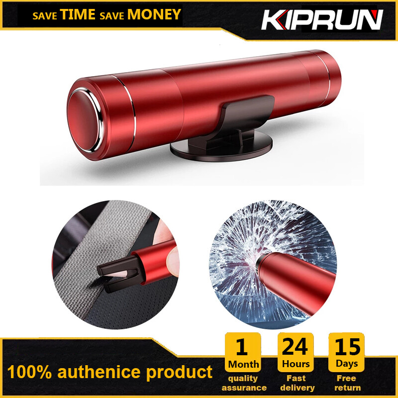 KIPRUN Car Safety Hammer Car Window Glass Breaker Emergency Hammer Seat Belt Cutter Car Tool Life-Saving Escape Hammer Aluminum Alloy ราคา 159 บาท*ส่งฟรี