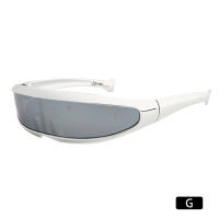 Janememory Futuristic X.M.E.N Personality Mirrored Lens Visor Sunglasses Laser Eyeglasses Narrow Cyclops Glasses UV400