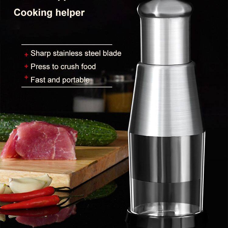 Gambar 3s Fast Food Chopper Stainless Steel Garlic Artifact Pepper Grinder Electric Grinder Slicers