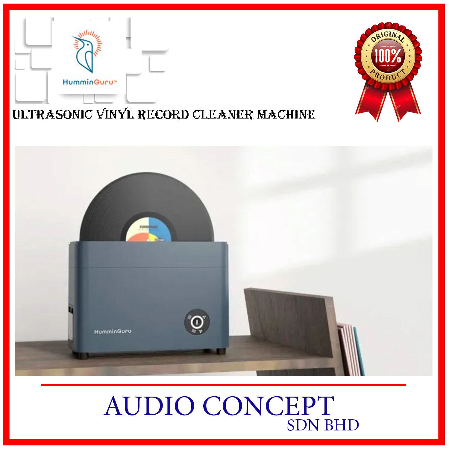 HumminGuru Ultrasonic Vinyl Record Cleaning Machine Lazada