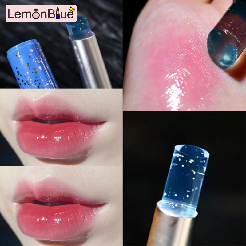 Gambar Change Colour Nourishing Makeup Beauty Gold Foil Lip Gloss Lip Balm Moisturizer Lip Makeup Lip Care
