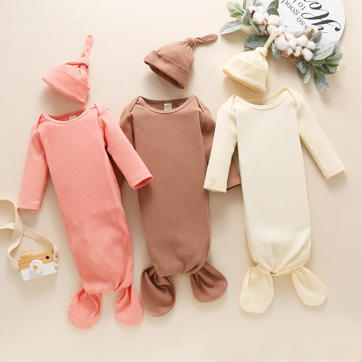 solid color baby sleepers