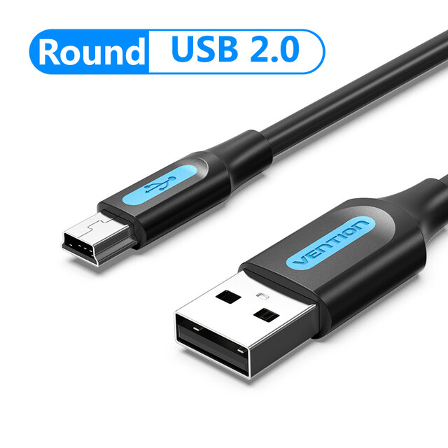 Vention Cáp USB Cỡ Nhỏ USB 2.0 A Male To Mini B Dây Cáp Đầu Đực Cho Máy Ảnh MP3 MP4 Ổ Cứng Radio Máy