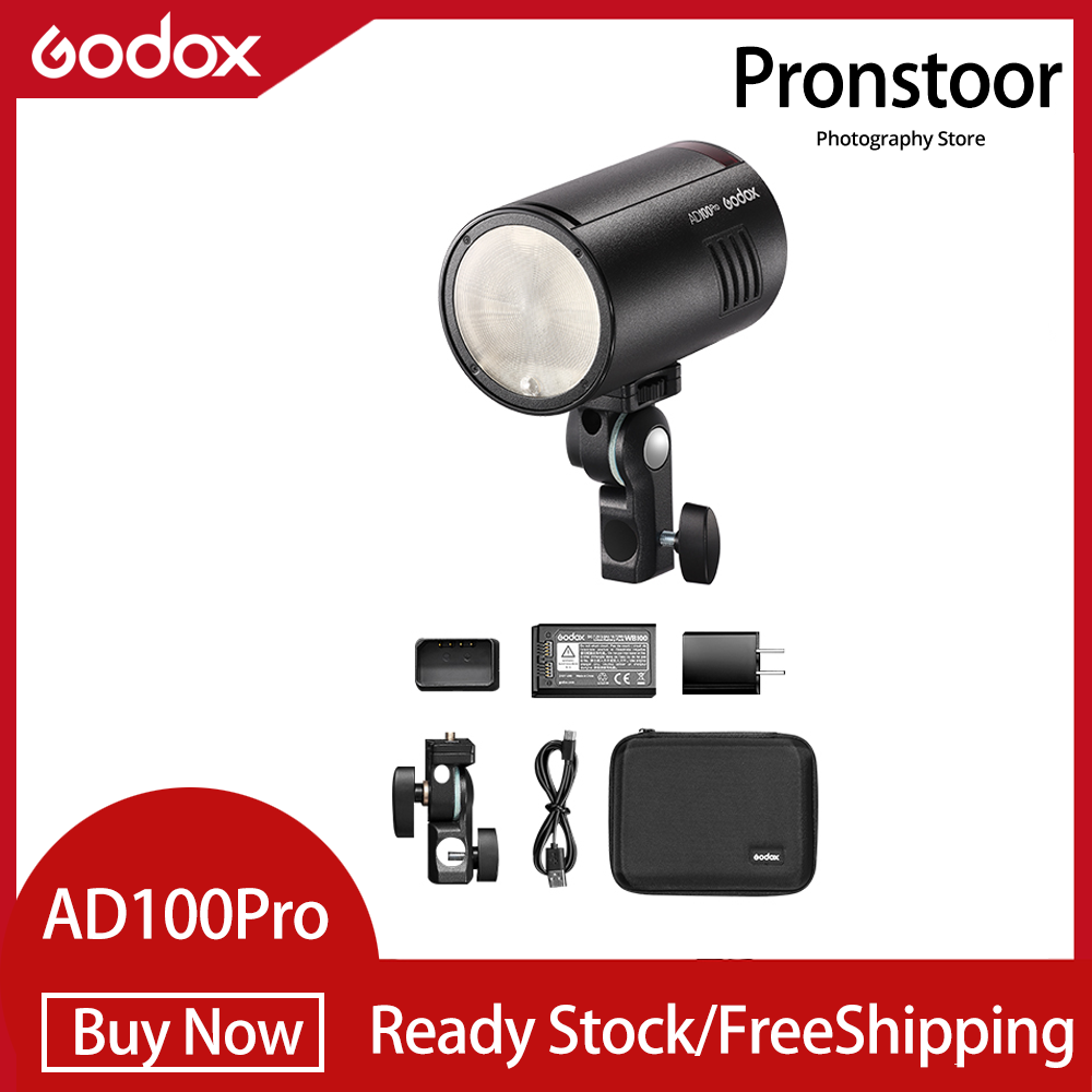 Godox AD100Pro TTL 100Ws Outdoor Flash Speedlight 2.4G Wireless X AD100 PRO Pocket Flash For Sony Nikon Canon Fujifilm PK AD200 ราคา 9,398 บาท*ส่งฟรี