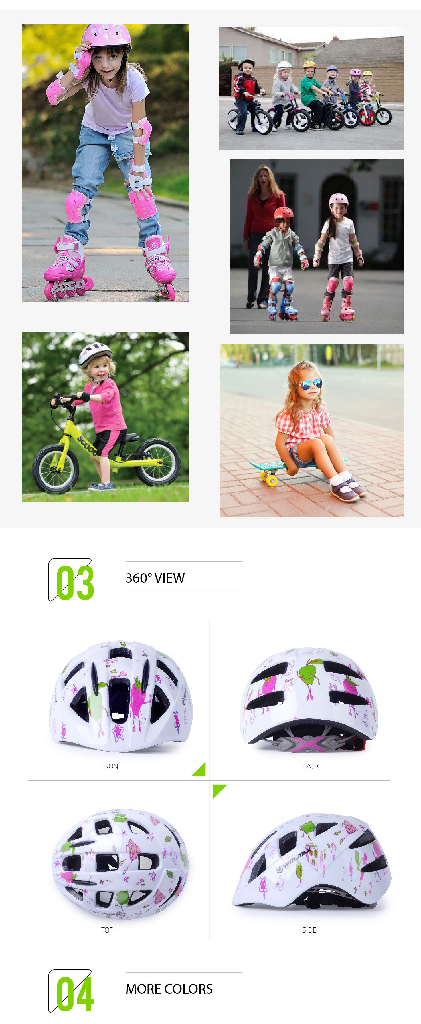 winmax trẻ em bé trai cô gái đua xe đạp xe đạp leo núi mtb đi xe đạp mũ 5