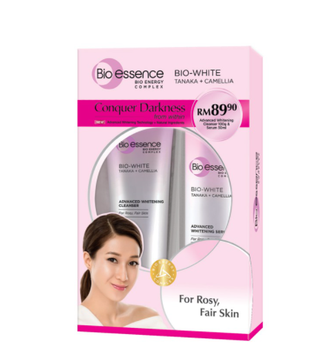 Gambar BIO ESSENCE Bio White Advance Whitening Serum (30ml) + Cleanser (100g)
