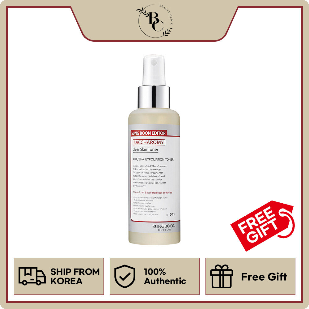 Toner làm mịn và se khít lỗ chân lông Sungboon Editor Saccharomy Clear Skin Toner 160ml