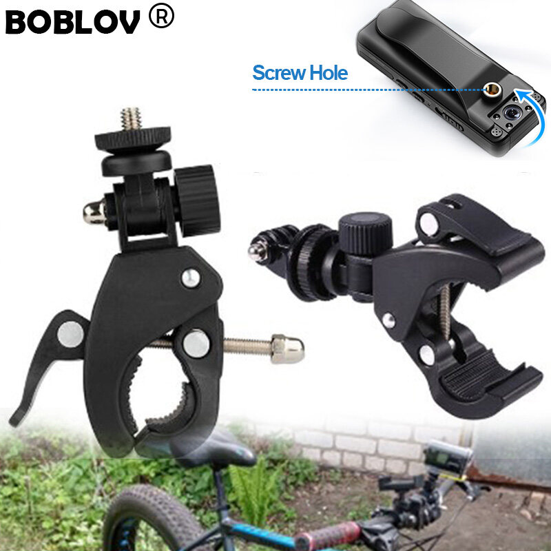 Boblov Bicycle Clamp Bike Handle Clamp Bracket Tripod Mount Adapter for