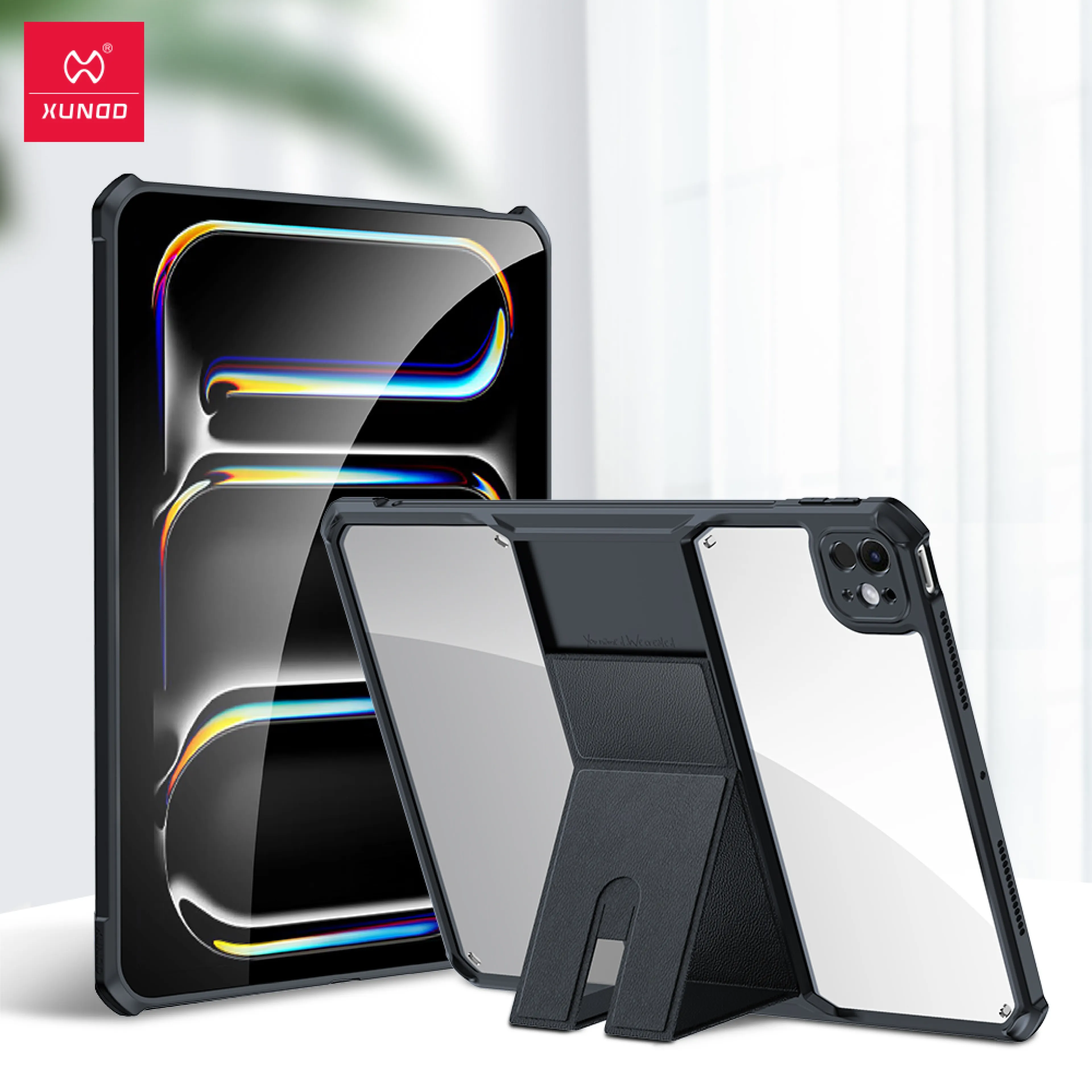 XUNDD For Apple iPad Air 11 2024/Apple iPad Air 13 2024/Apple iPad Pro 13 2024/Apple iPad Pro 11 2024 Case Anti Drop Anti Scratch Anti-sweat Protective Covers With Stand