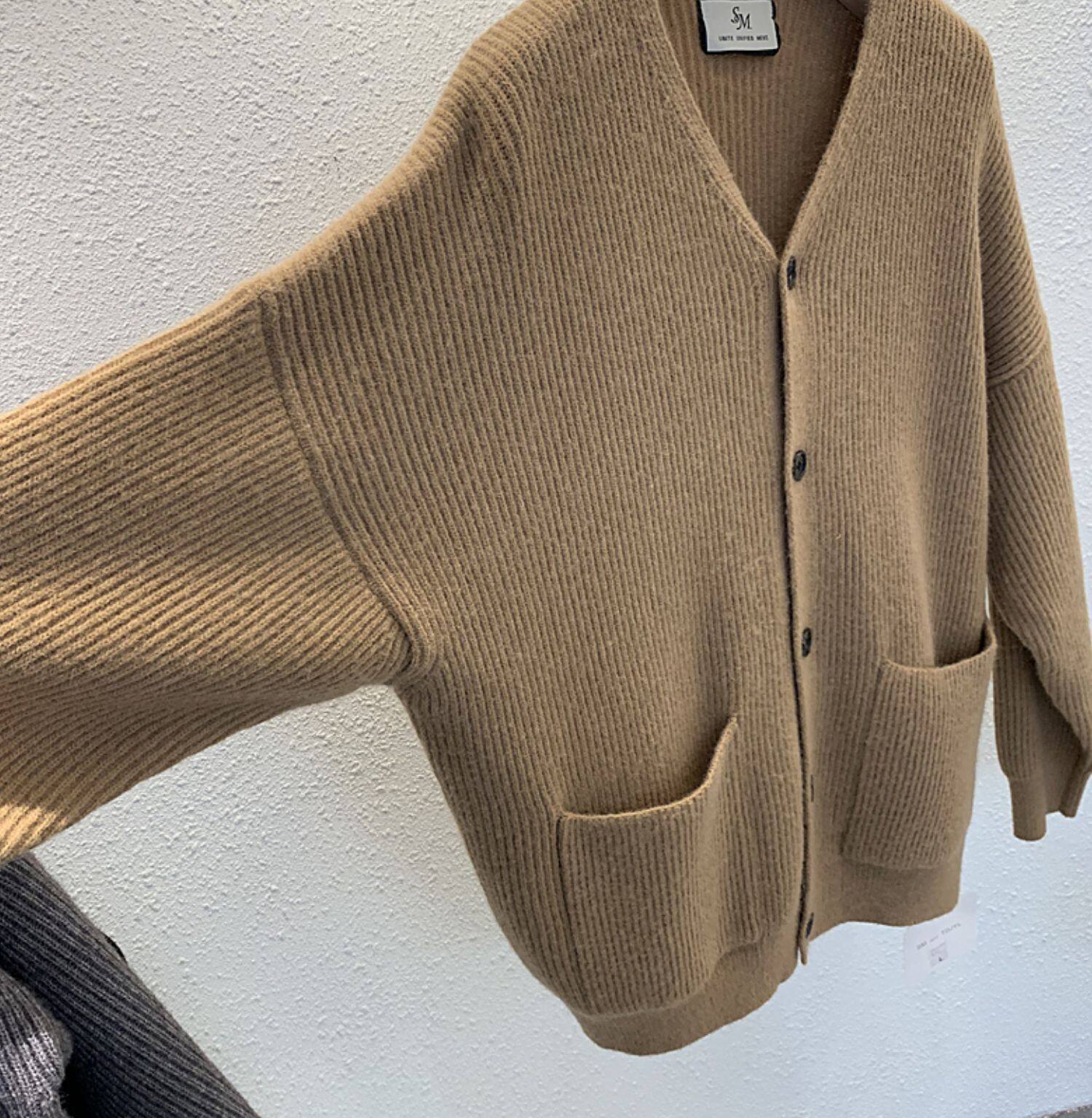 thick cotton cardigan