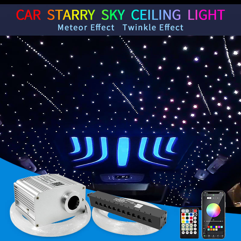 10W Meteor Twinkle Car Star Roof Light Starry Sky Ceiling Light Home Interior Romantic Night Lamp LED Auto Fiber Optic Lighting ราคา 4,229 บาท*ส่งฟรี