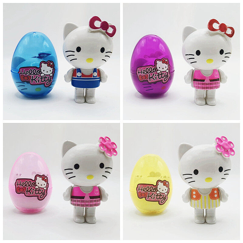 Kawaii Hello Kitty Egg Collectible Toy Sanrio Blind Box Figurine