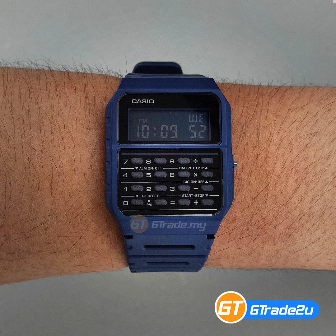 Casio Stardard Men Ca 53wf 2b Ca53wf 2b Ca53wf2b Digital Calculator Mannish Watch Black Resin Band Watch For Man Jam Tangan Lelaki Casio Watch For Men Casio Watch Men Watch
