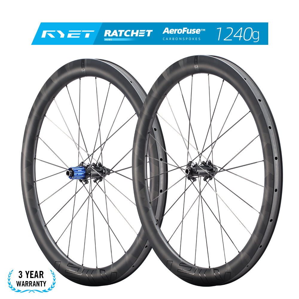 RYET WING Carbon Road Wheelset 1240g 52T Ratchet Hub 31mm Aero Rim Tubeless Ready Ceramic Bearings 3Y Warranty ราคา 35,070 บาท*ส่งฟรี