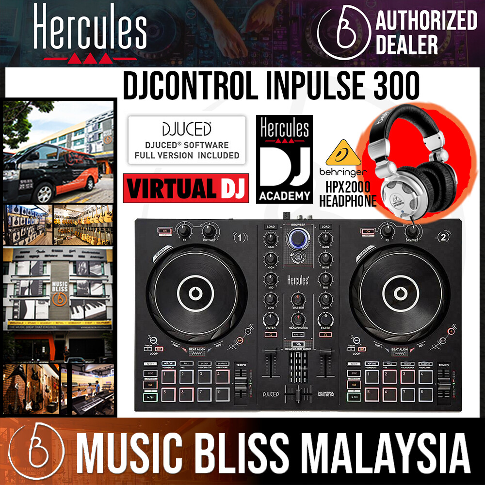 Hercules DJControl Inpulse 200 | Portable USB DJ Controller with Beatmatch  Guide, DJ Academy and full DJ software DJUCED included (Inpulse-200) |  Lazada