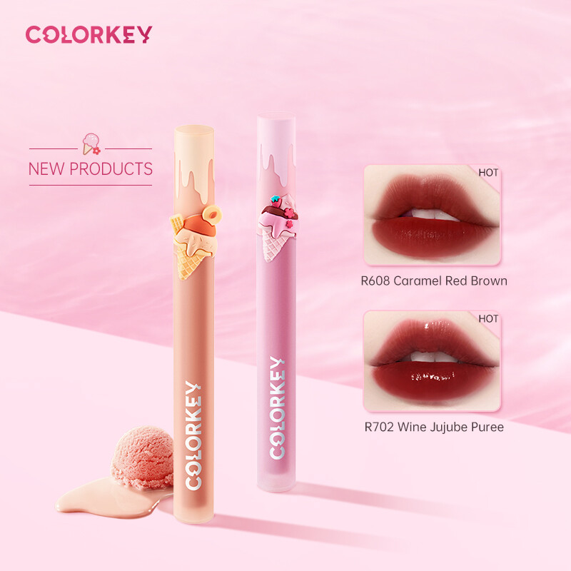 Gambar Colorkey Summer Ice Cream Series Watery   Matte Texture Lipgloss Waterproof Long Lasting Liquid Lipstick 1.7g