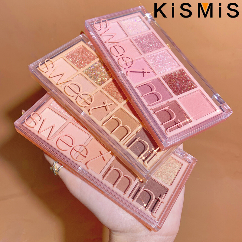 1 cái mát mẻ săn chắc Phấn Mắt Nude Smokey bảng màu nhám long lanh phấn mắt nâu mềm bóng mắt cao-Bóng