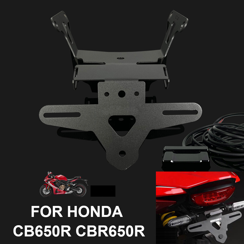 CBR650R CB650R Motorcycle License Number Plate Holder Bracket Tail Tidy