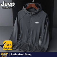 JEEP SPIRIT Waterproof Jacket Men Camping Running Sun-Protective Windbreaker Quick Dry Outdoor Jackets Coat