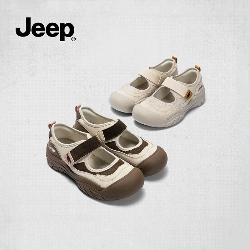 Jeep Mary Jane sneakers for women 2025 new spring outdoor anti slip and anti-collision toe hiking shoes for women ราคา 3,376 บาท*ส่งฟรี