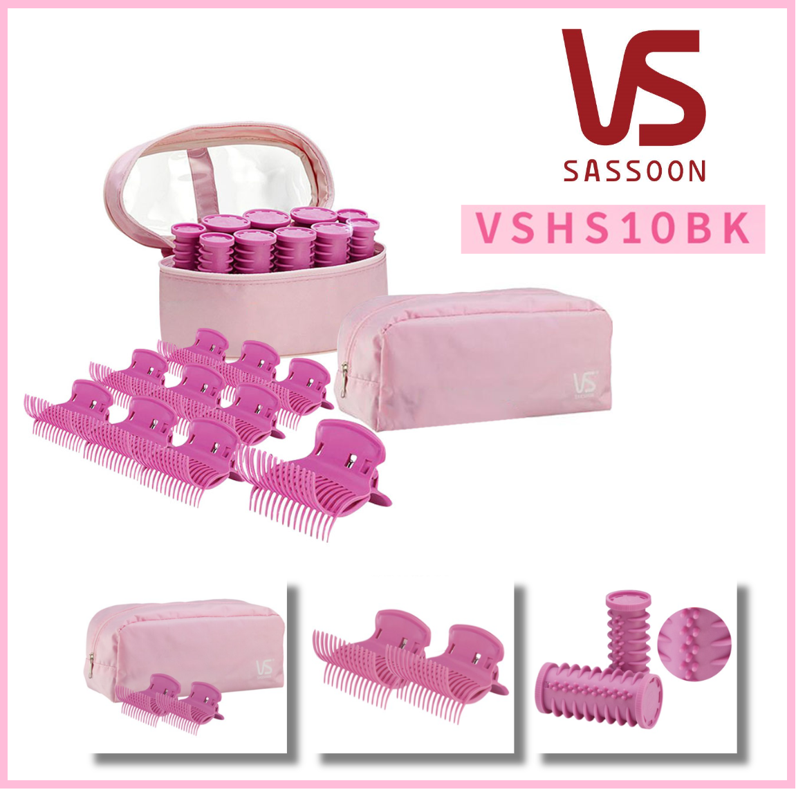 Vidal Sassoon Hair Setter Rollers VSHS10BK Portable Electric