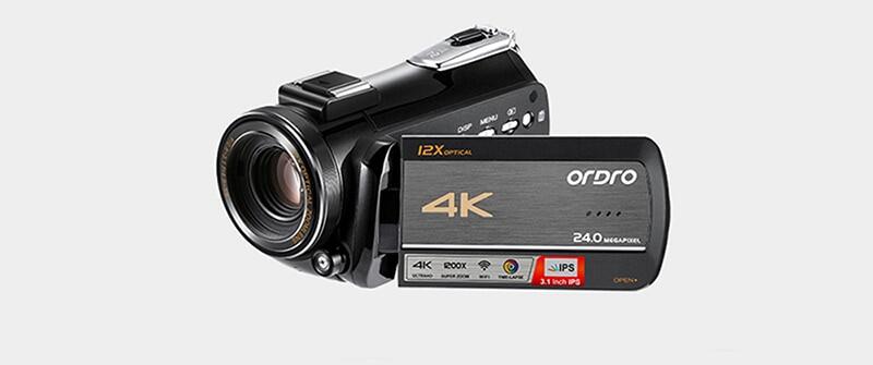 รูปภาพเพิ่มเติมเกี่ยวกับ 4K กล้องวีดีโอ ORDRO AC5 UHD เครื่องบันทึกวีดีโอพร้อม12x Optical Zoom 3.1 "IPS HD 1080P 60FPS ดิจิตอล WiFi Vlog กล้องวิดีโอ