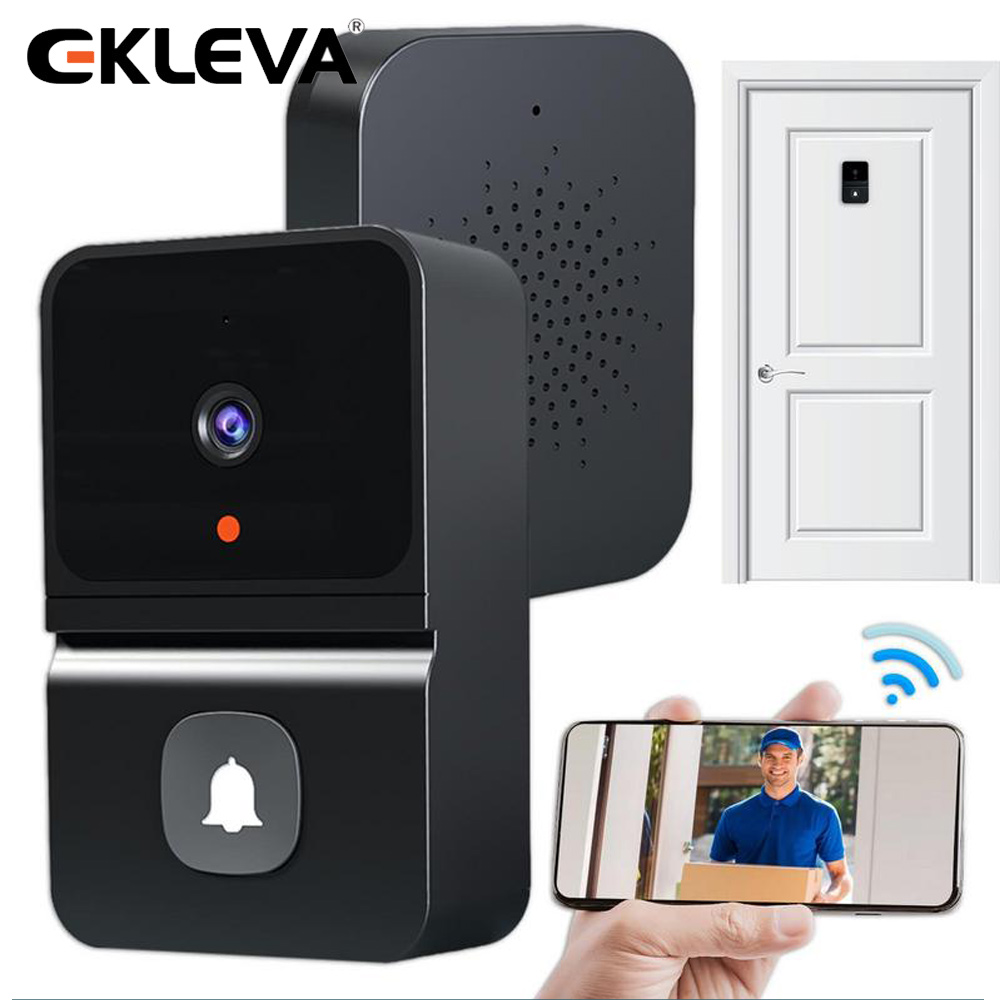 EKLEVA Wireless WiFi Doorbell Camera Waterproof HD Video Door Bell Smart Wireless Doorbell Outdoor With Camera Night Vision ราคา 564 บาท*ส่งฟรี