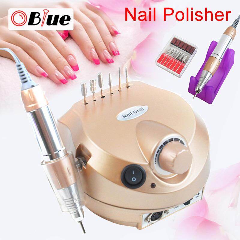 Gambar OBlue Electric Nail Drill Machine Electric Manicure Machine Drills Accessory Pedicure Kit