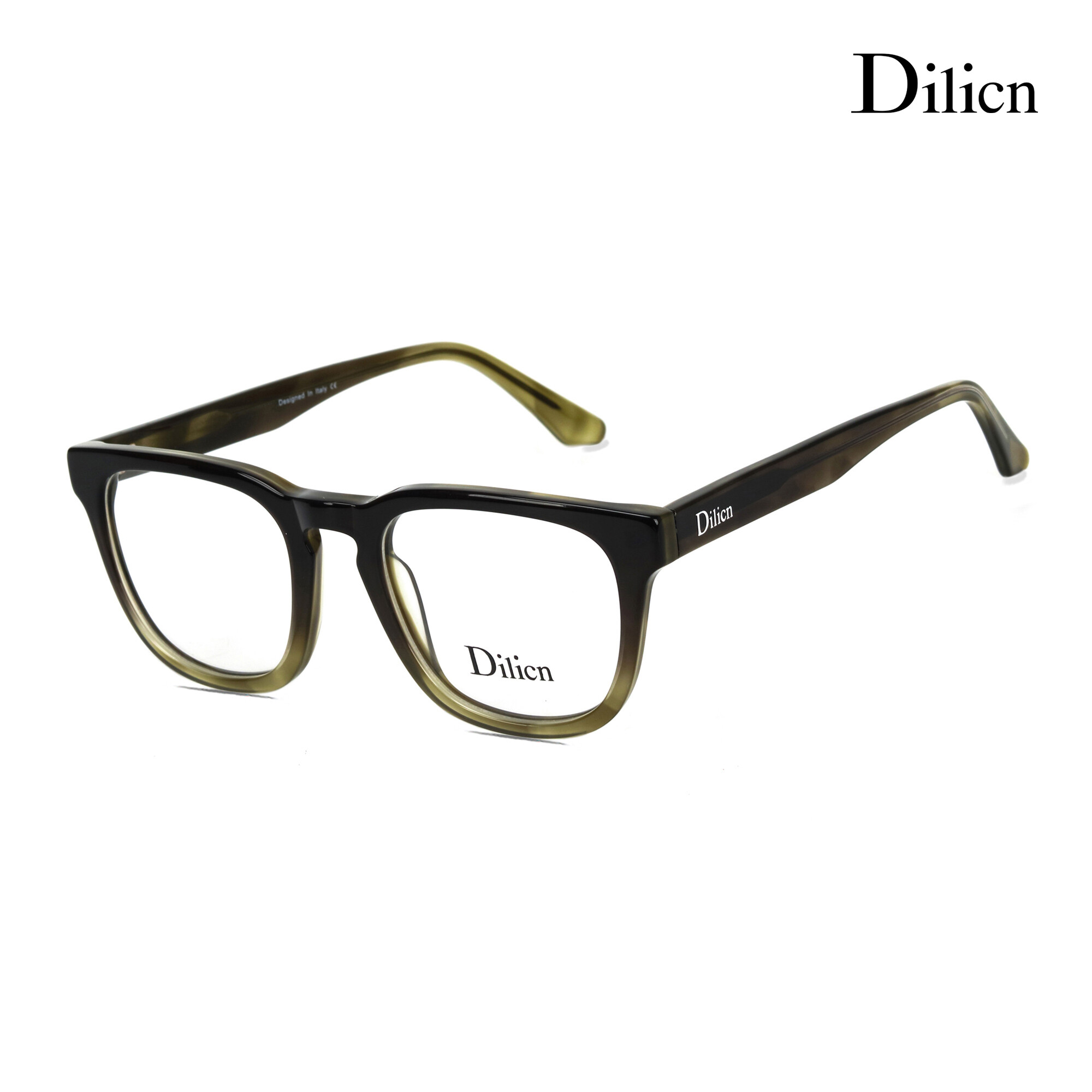 Dilicn Armações De Óculos Dilicn Kính Mắt Thiết Kế Acetate Phong Cách Vuông 1004 Kính Trong Suốt Kính Mắt Nam Nữ