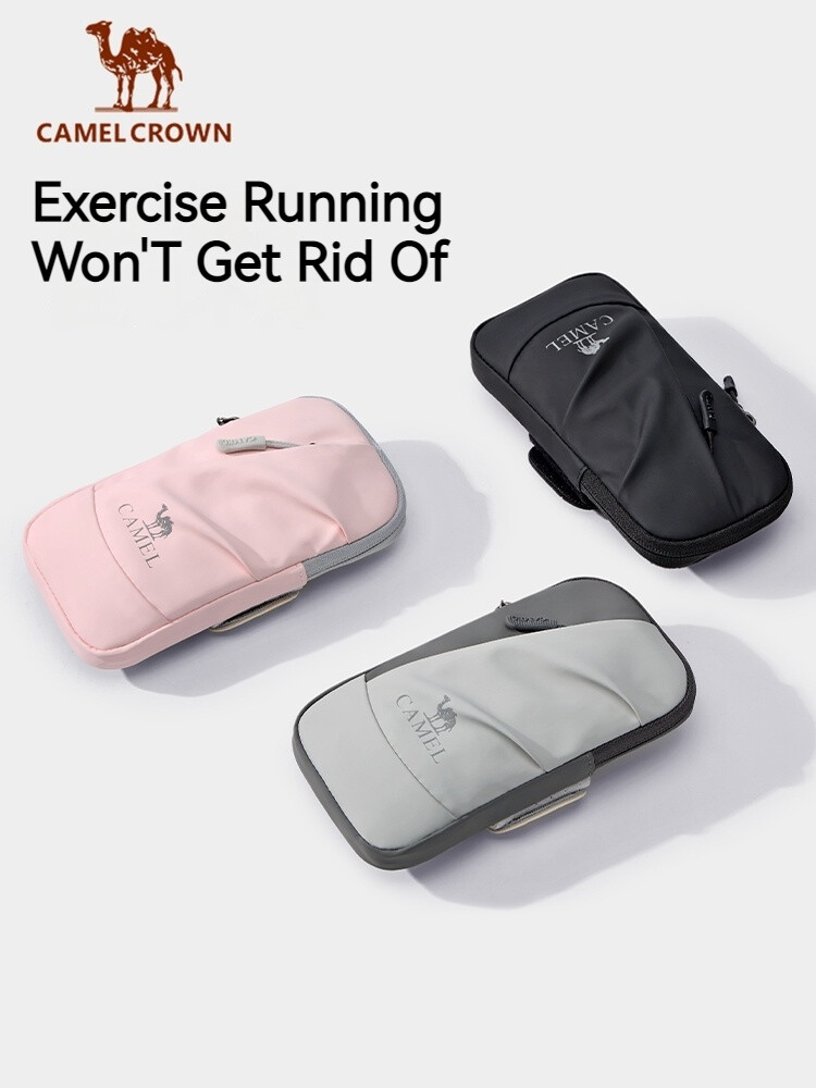 Camel Crown Running Cell Phone Arm Bag Cell Phone Pouch Arm Organizer Wrist Bag Arm Cover Sports Outdoor Cell Phone Bag ราคา 164 บาท*ส่งฟรี