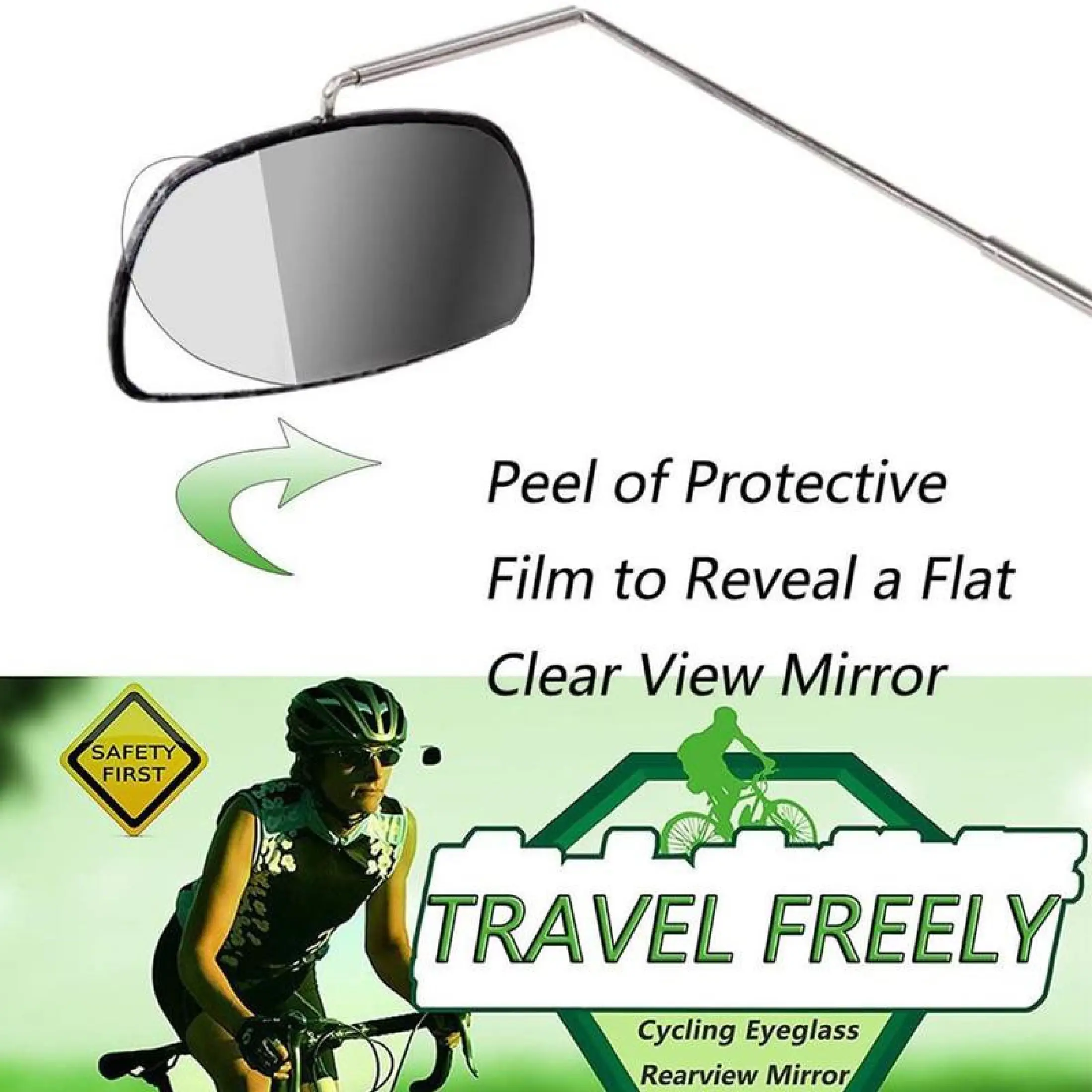 bicycle rear view mirror for glasses