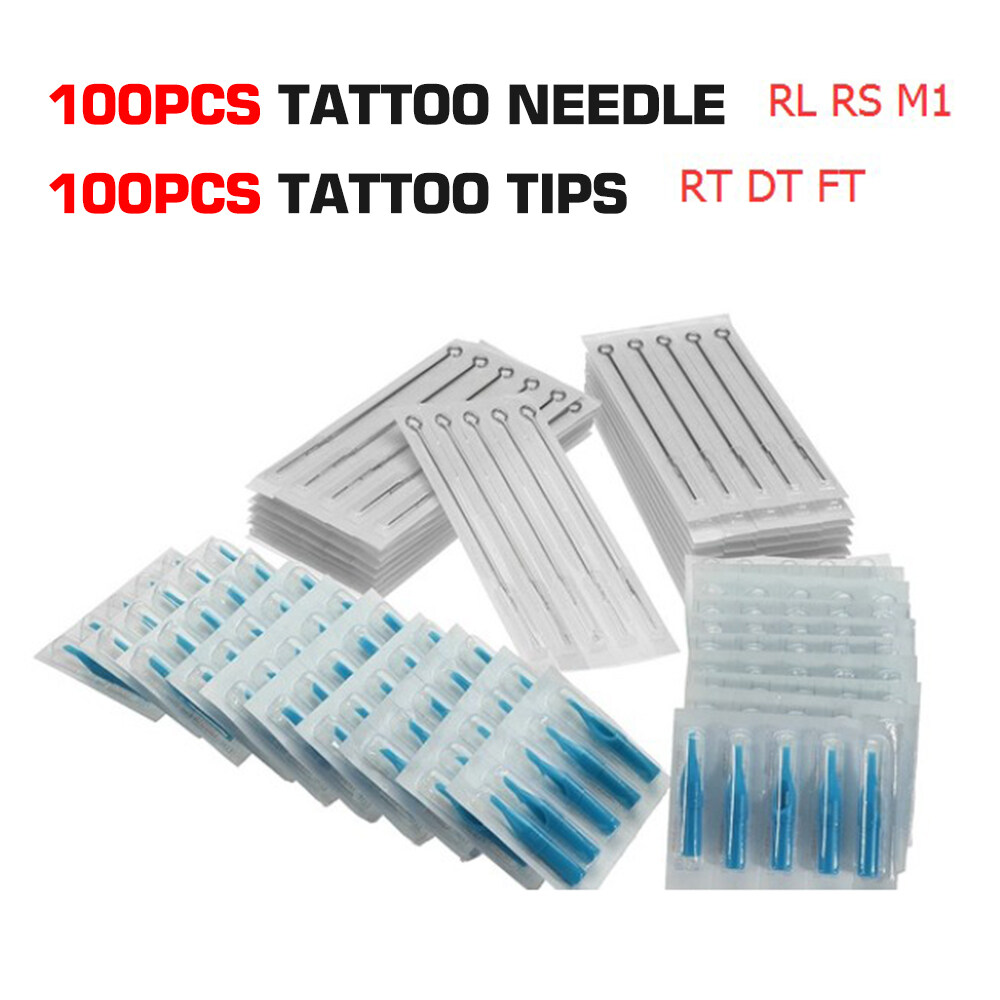 100pcs/set Gold Disposable Short Tattoo Tips Tube Flat/Magnum Tips (9M) |  100pcs Plastic Tattoo Nozzle Tips Set Rt Dt Ft Mixed Disposable Tattoo Tips  Tattoo Machine Accessories Supply 