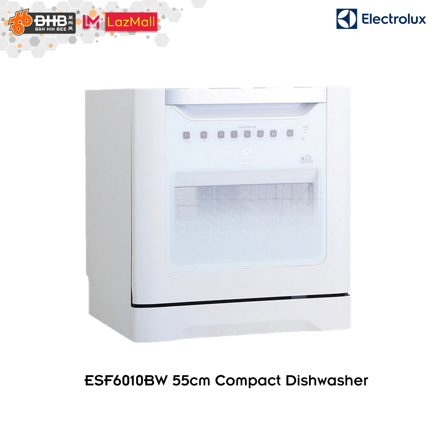 Electrolux esf6010bw 55cm compact hot sale dishwasher