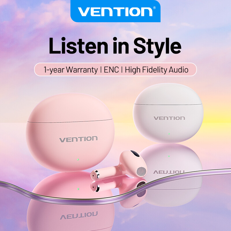 Vention Elf E06 Bluetooth Earphone 5.3 Sports Headphone HiFi Intelligent