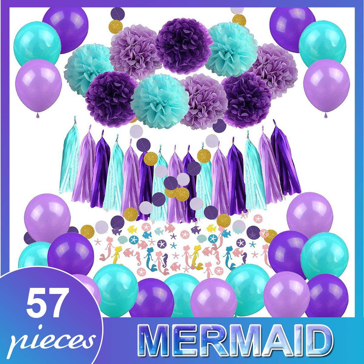 Mermaid Confetti 100pcs Corlorful Confetti for Mermaid Theme Baby Birthday Party Corlorful Cute Confetti Decoration 