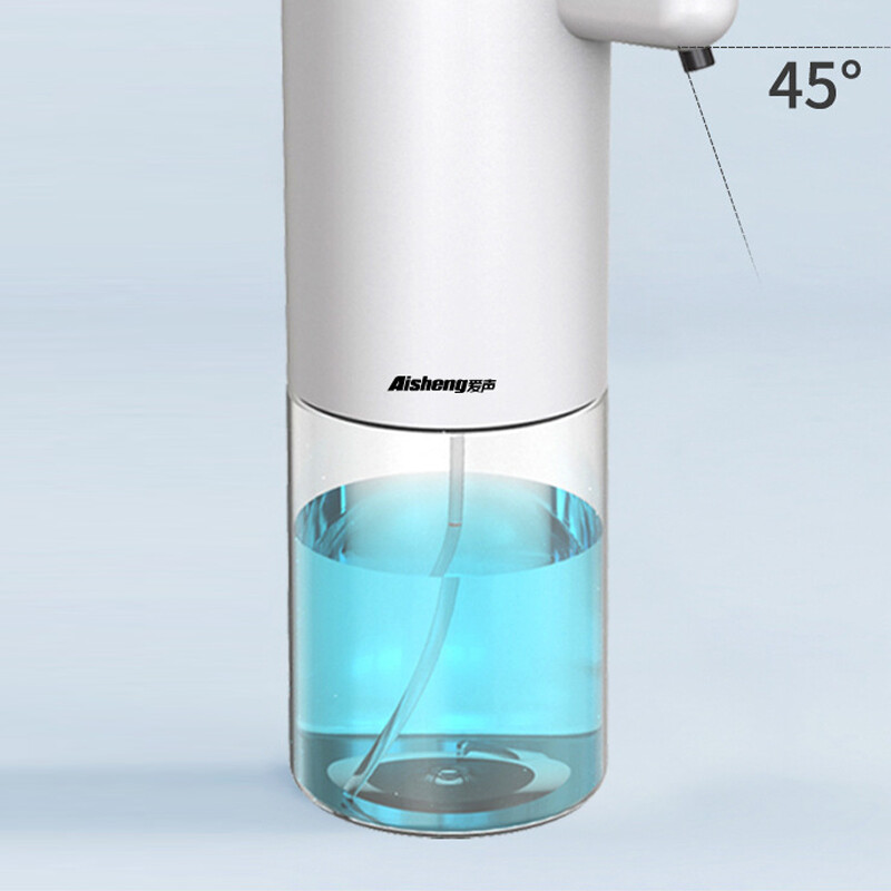 Gambar Automatically Touchless 350ml Soap Dispenser Hand Sanitizer Shower Shampoo Dispenser Automatic Induction Auto Sensing USB Charging Android interface)