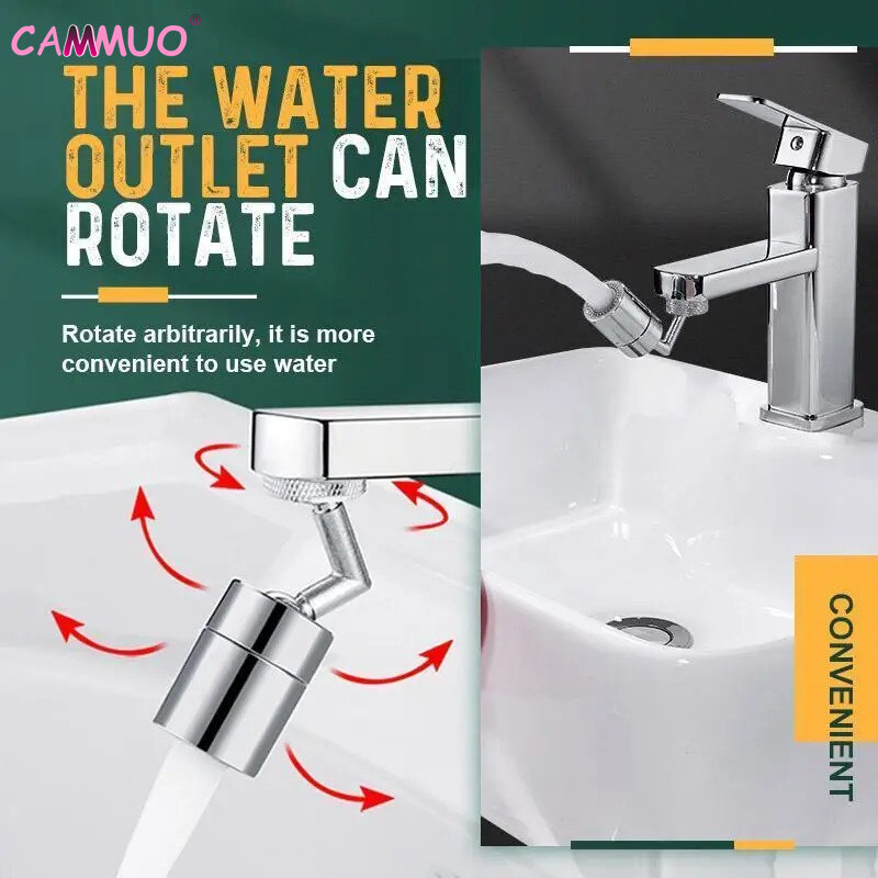 Cammuo Đầu vòi phun lọc nước lắp vào vòi thông dụng 720 ° vòi lọc nước lắp vào vòi Bộ lọc chống bắn tóe vòi phun tiết kiệm nước vòi nhà bếp di động cho trẻ em