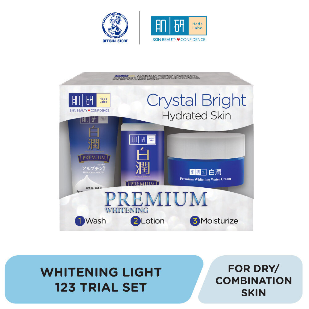 Gambar Hada Labo 123 Premium Whitening Trial Skincare Set (12g + 30ml + 14g)
