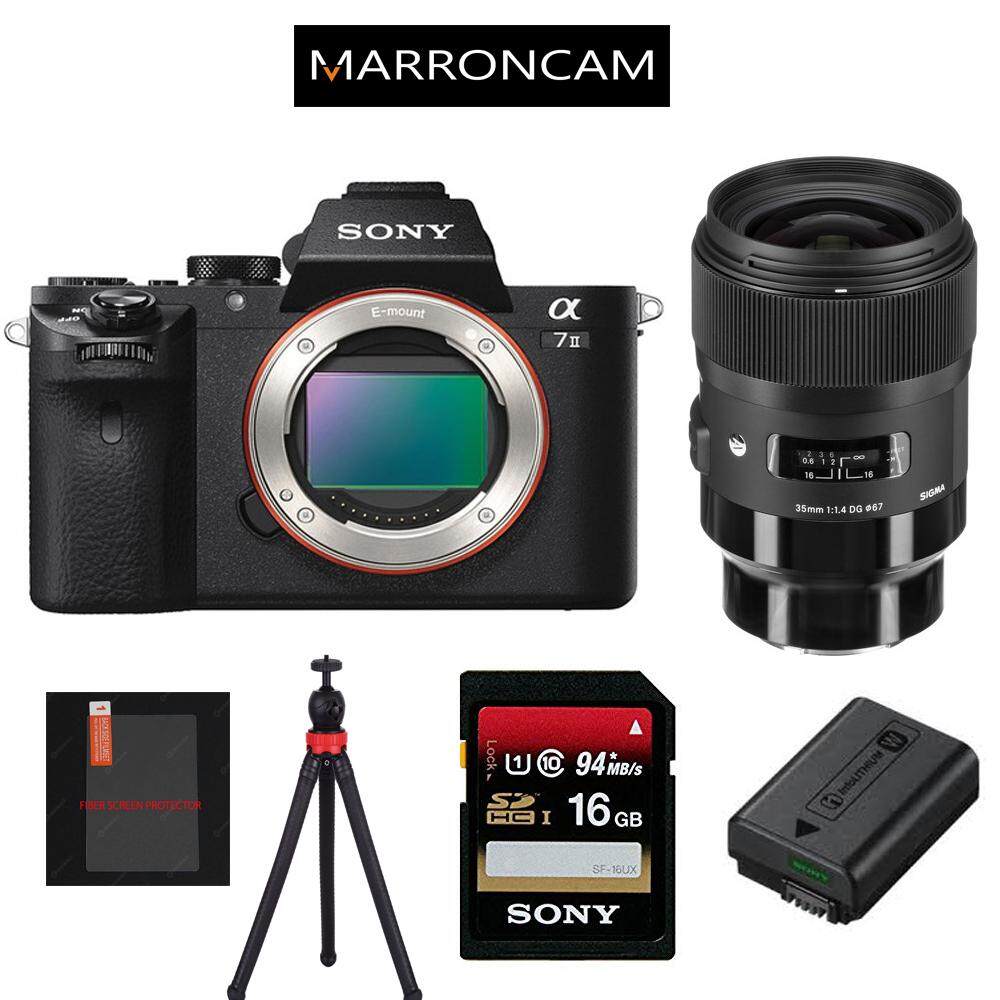 Sony Alpha a7 II Mirrorless Digital Camera (Body Only + SIGMA 35MM F1.4)