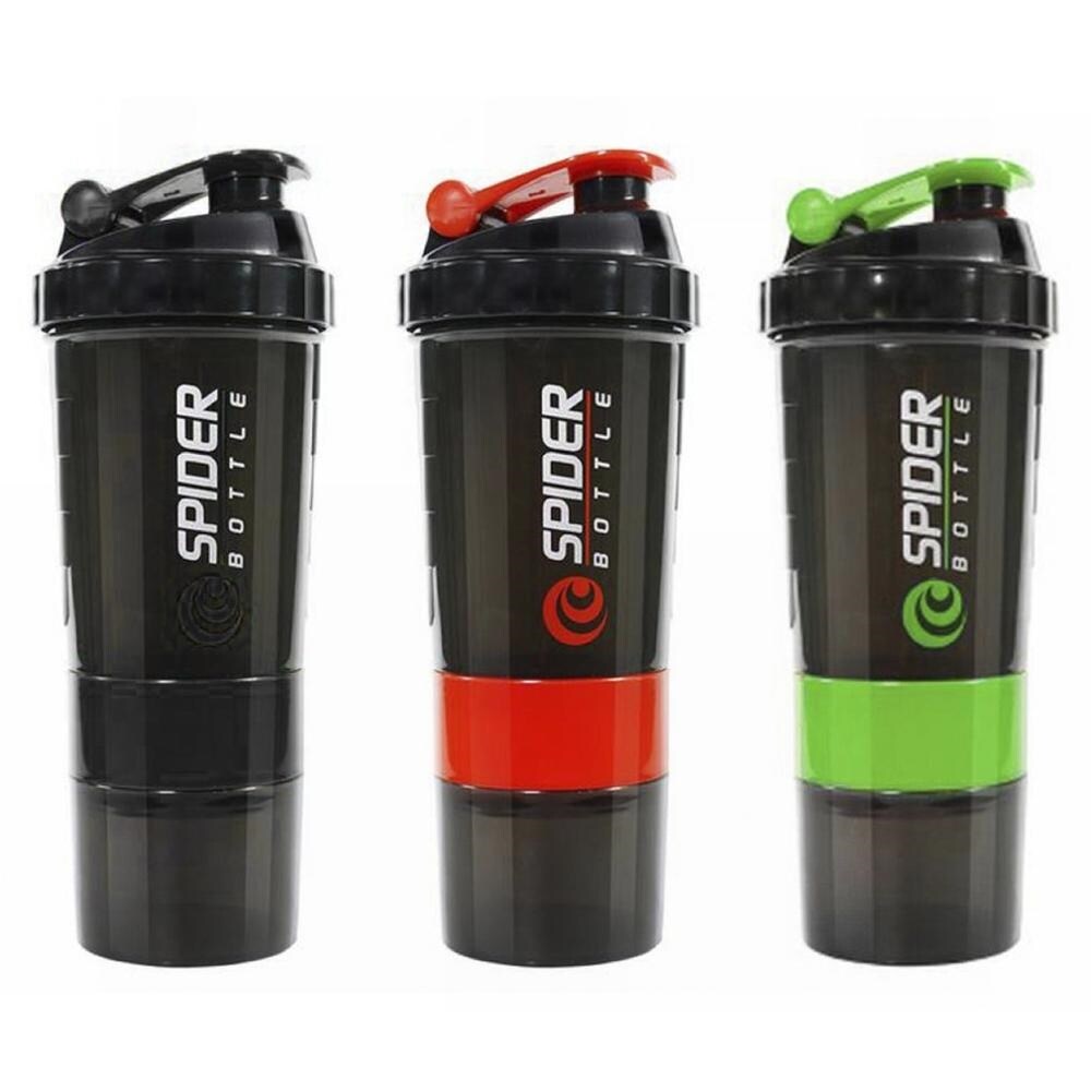 Gambar ?CW? HotPowder Shake Cup 3 Layers Large Capacity Water BottleMixing Cup for Exercise