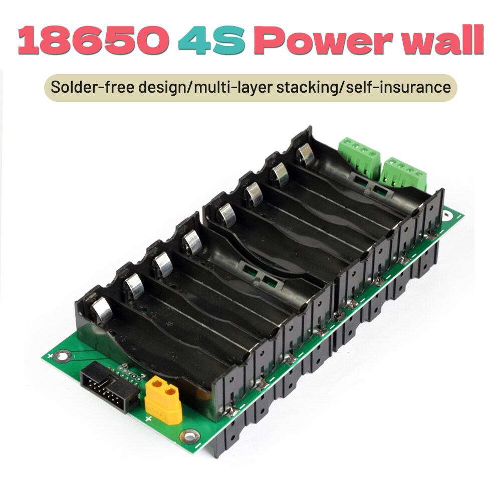 Tự làm 12V 14.4V 14.8V 16.8V 90A 1000W solderless 4S 3.6/3.7-4.2V 18650 pin Lithium hệ thống quản lý BMS mạch bảo vệ Thùng ắc quy BMS 4S 30A 60A 90A 16.8V 18650 điện tường lớp xây dựng pin lithium cân bằng gói chủ hộp sạc dự phòng DIY Ebike UPS