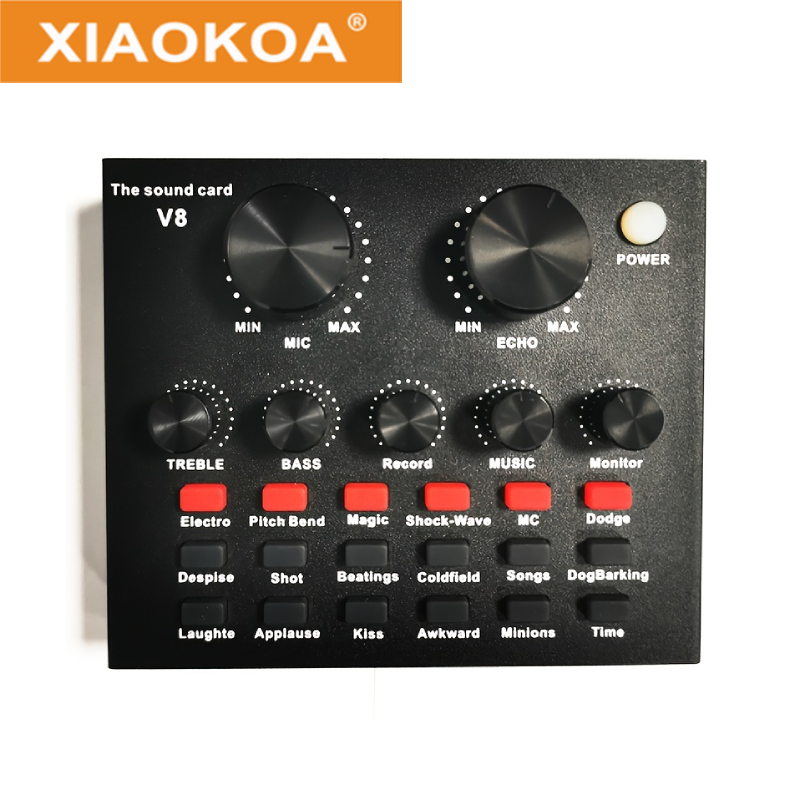 XIAOKOA Audio Interface Podcast Equipment Caster-All in One - Portable Podcast production Studio ราคา 490 บาท*ส่งฟรี